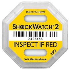 Shockwatch 2.  Shock watch indicator. Shock indicators - sercalia