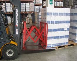 Trolley adaptation for Slip Sheets. Slip sheet pallet. Sercalia