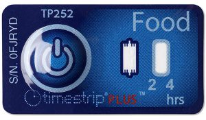 Fish and seafood temperature indicators. Timestrip - Sercalia