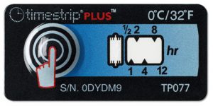 Temperature indicators timestrip plus