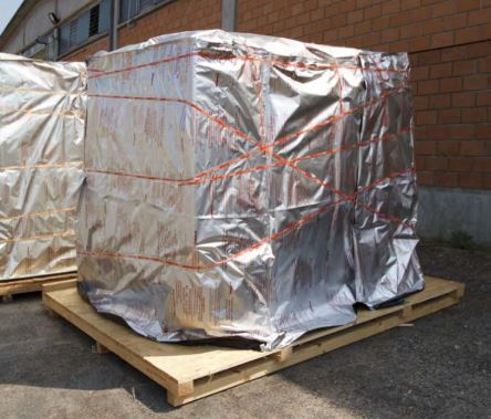Aluminum vapour barrier film for the transport of goods - Sercalia