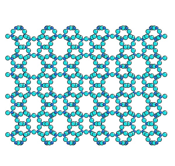 Composition moléculaire. Zeolite. Absorbeur humidité. Zéolite - Sercalia