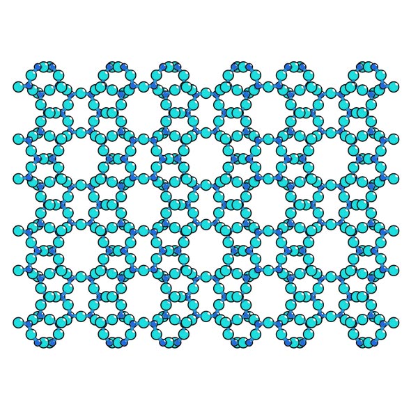 Composition moléculaire. Zeolite. Absorbeur humidité. Zéolite - Sercalia