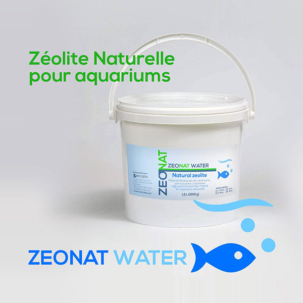 Zeolite. ZEONAT WATER. Zéolite Naturelle pour aquariums. ZEONAT. Sercalia