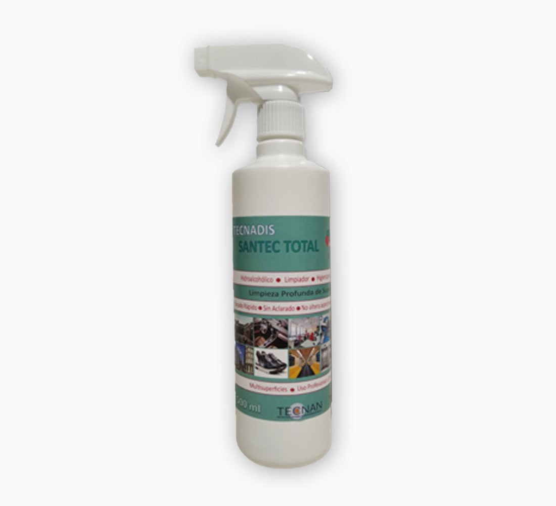 Tecandis santec tota. Cleaning surfaces. Sanitizing cleaner. Effective cleaning. Sercalia