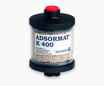 Adsormat desiccant plugs. Absorb ambient humidity. Reversible humidity indicators. Adsorbent containers. Sercalia