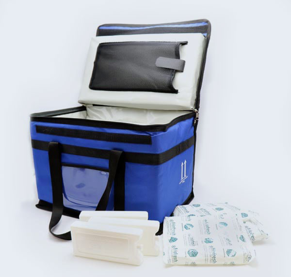 Thermal bag. Diagnosach isothermal container. Insulated bag. Sercalia