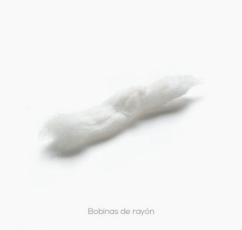 Absorbente humedad. Bobina de algodón. Bobina de rayón. Sercalia