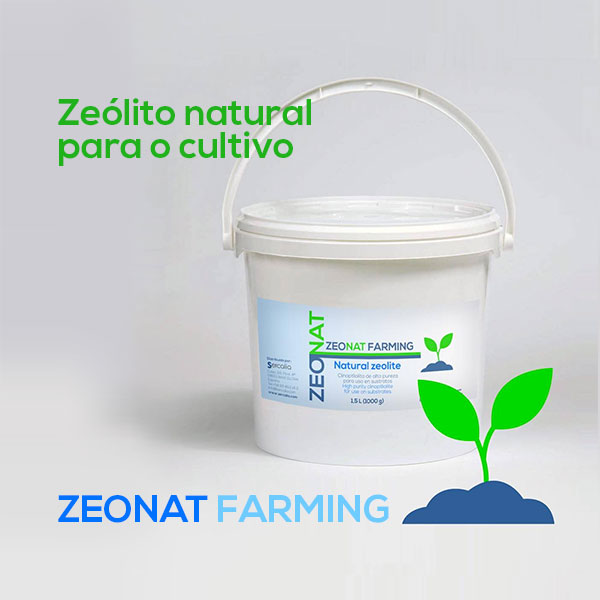 Zeólito. Zeólito natural para o cultivo ZEONAT FARMING. Sercalia