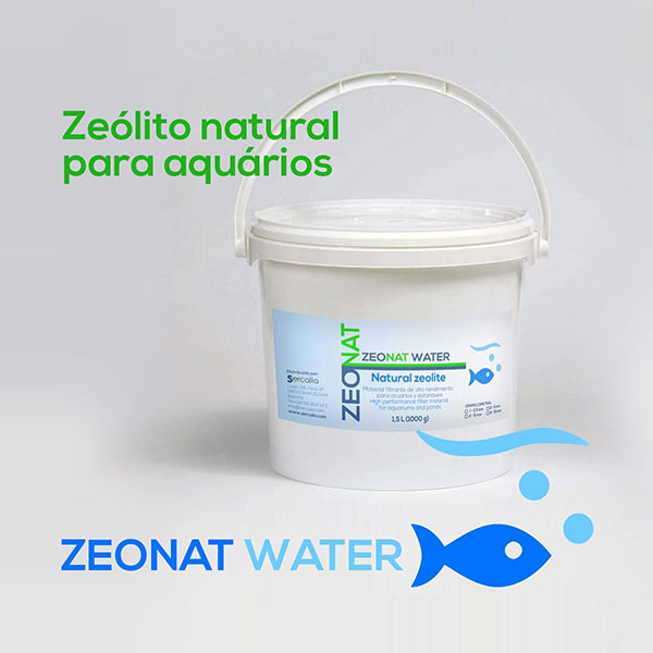 Zeolite.Zeólito natural para aquários ZEONAT WATER. Sercalia