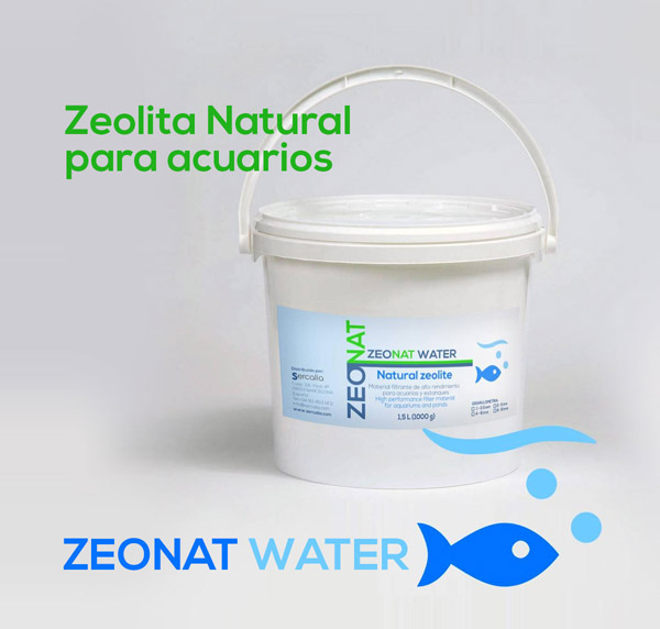 zeolita acuarios. ZEONAT WATER. Zeolita natural. Sercalia