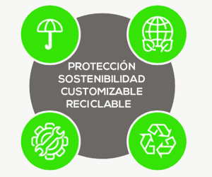 Protección , sostenibilidad, customizable, reciclable. Liners Sercalia